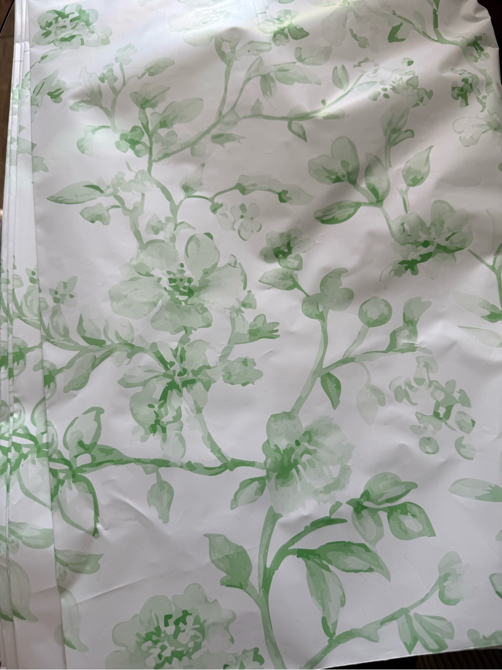19x24 Green Watercolor Floral polymailers 20